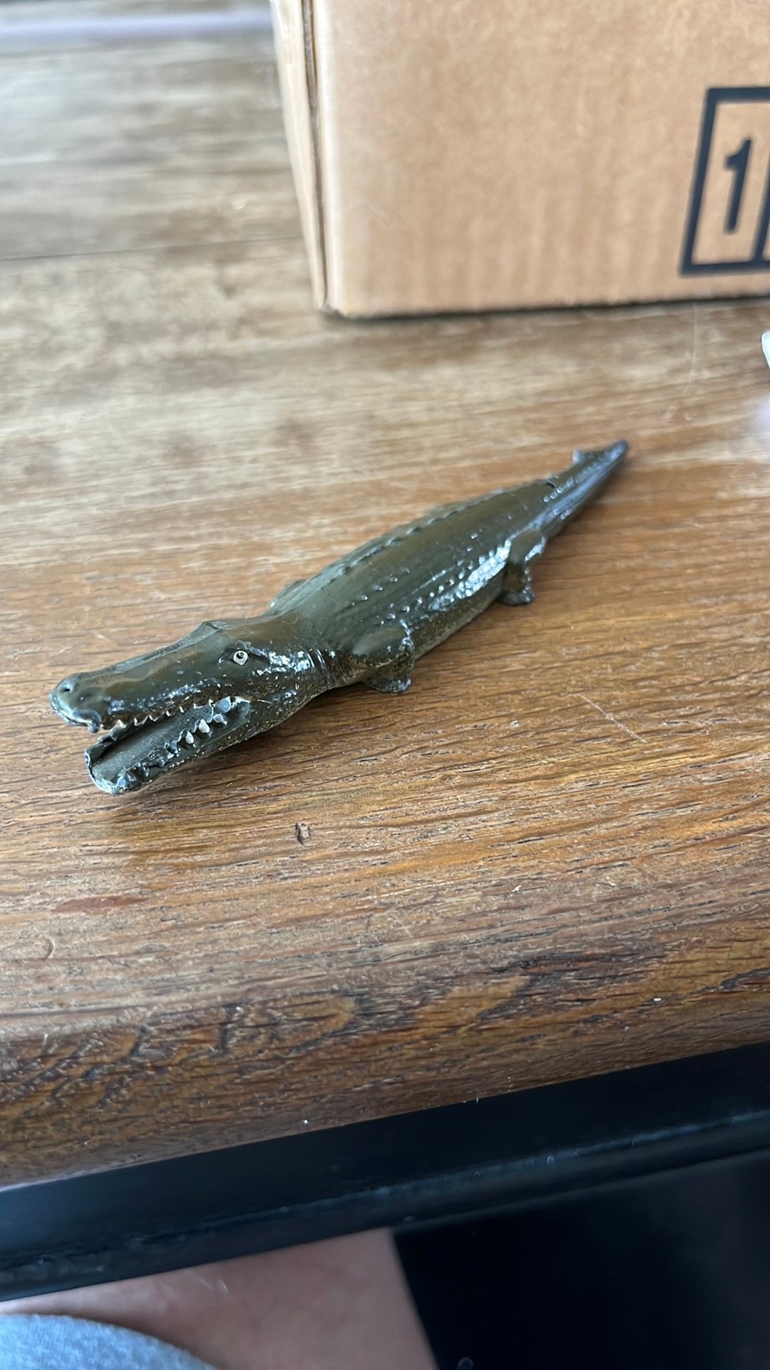 Lood/Tin speelgoed krokodilletje van Britains?, Antiek en Kunst, Antiek | Speelgoed, Ophalen of Verzenden