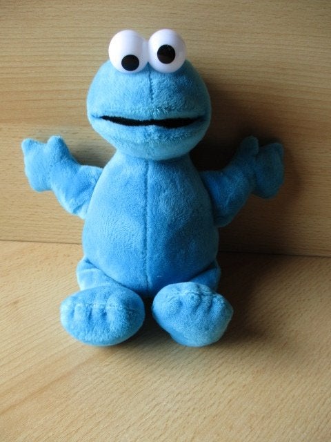 Sesamstraat Koekiemonster beany  24cm  Sambro, Ophalen of Verzenden, Zo goed als nieuw, Overige typen