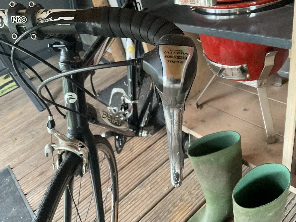 Aluminium racefiets, Shimano onderdelen, Ophalen, Gebruikt, 26 inch, Velgrem