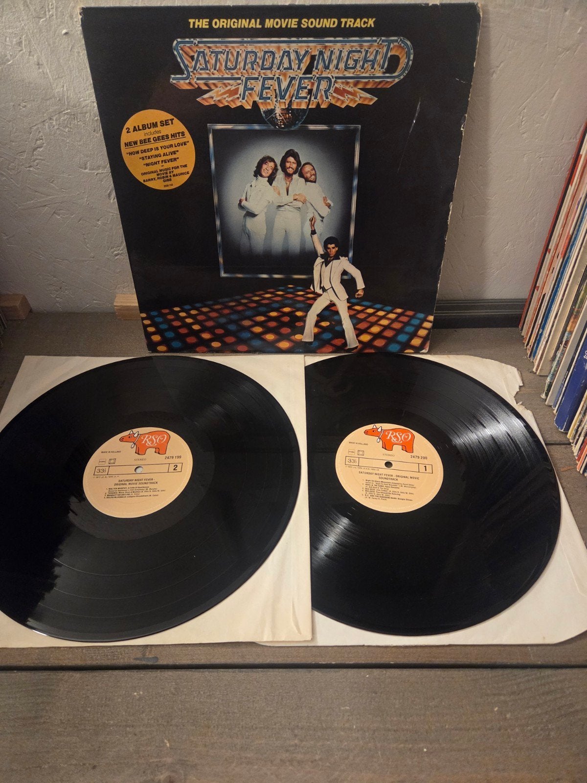 Saturday Night Fever Soundtrack - Dubbel LP (1977), Gebruikt, Pop, Ophalen of Verzenden, 12 inch