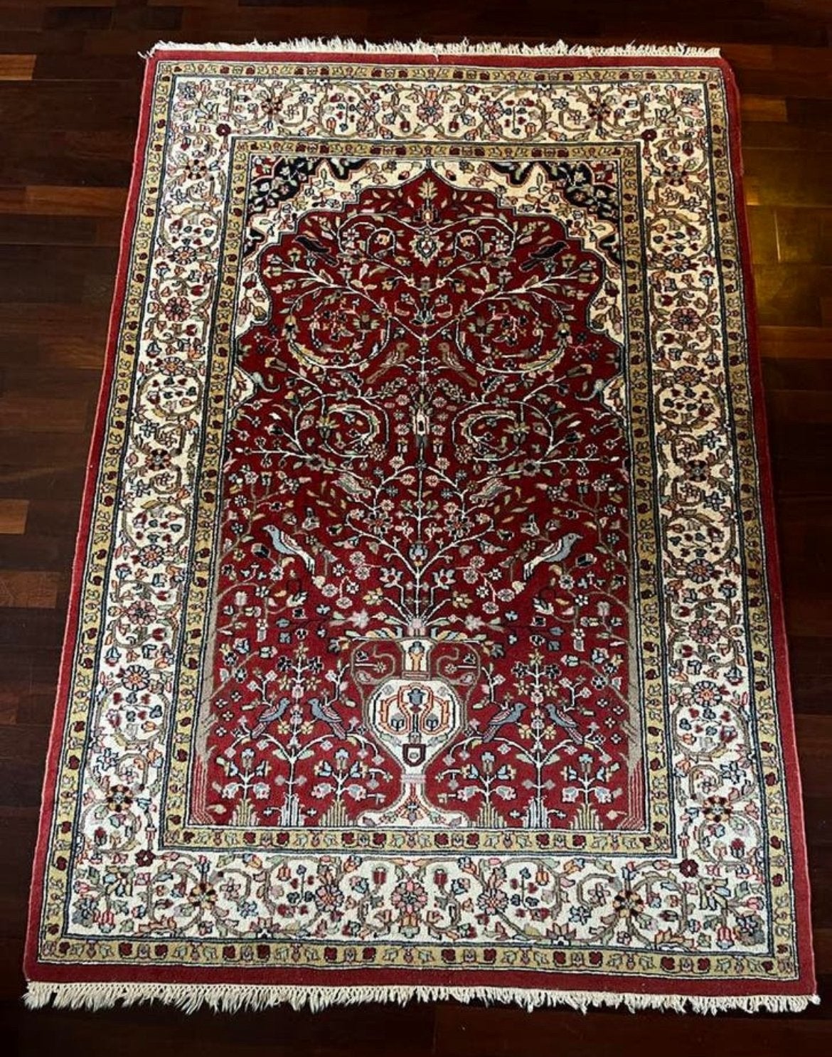 Perzisch kleed rood, Ophalen