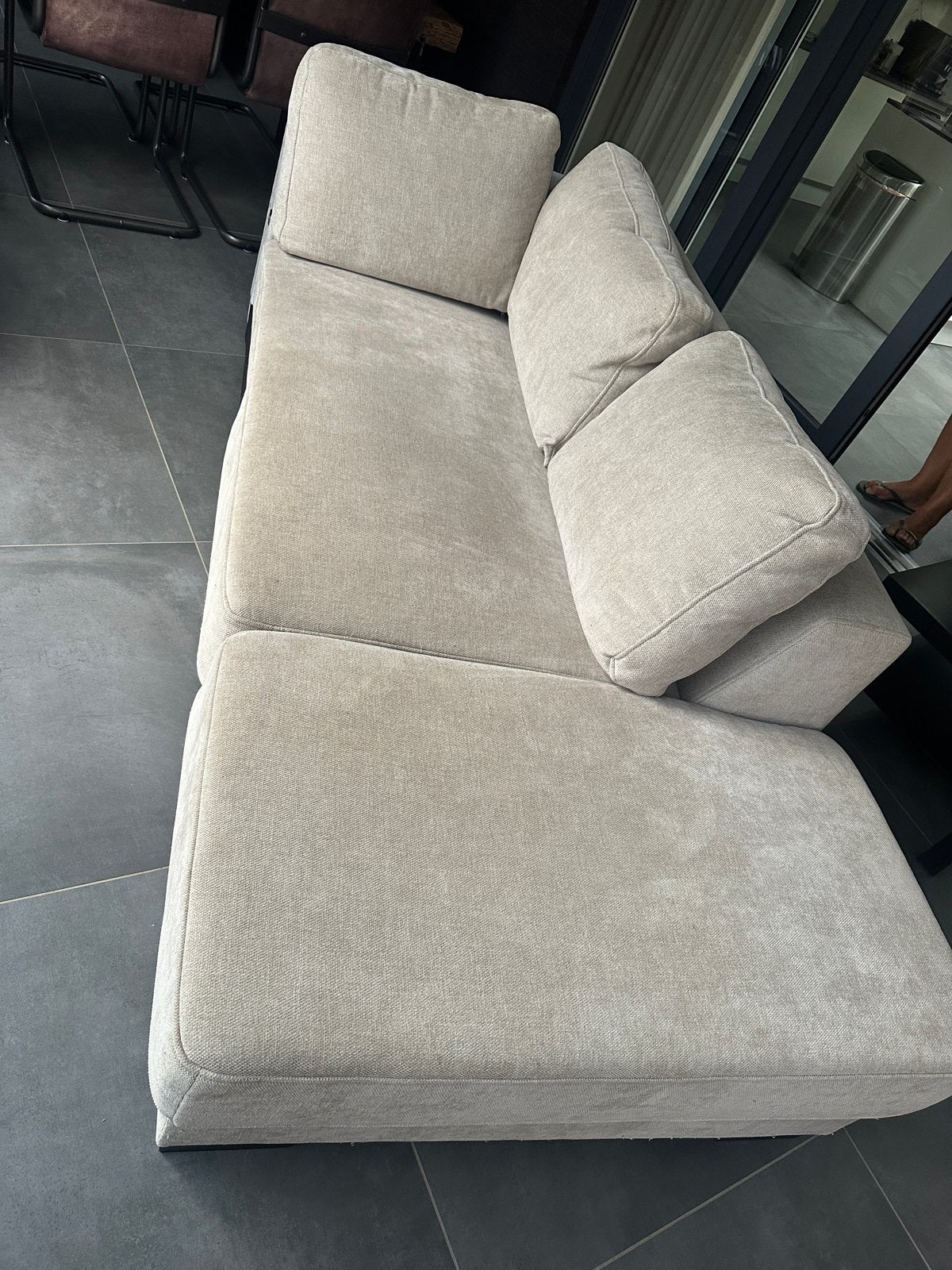 Bank, Ophalen, Gebruikt, 100 tot 125 cm, Hoekbank