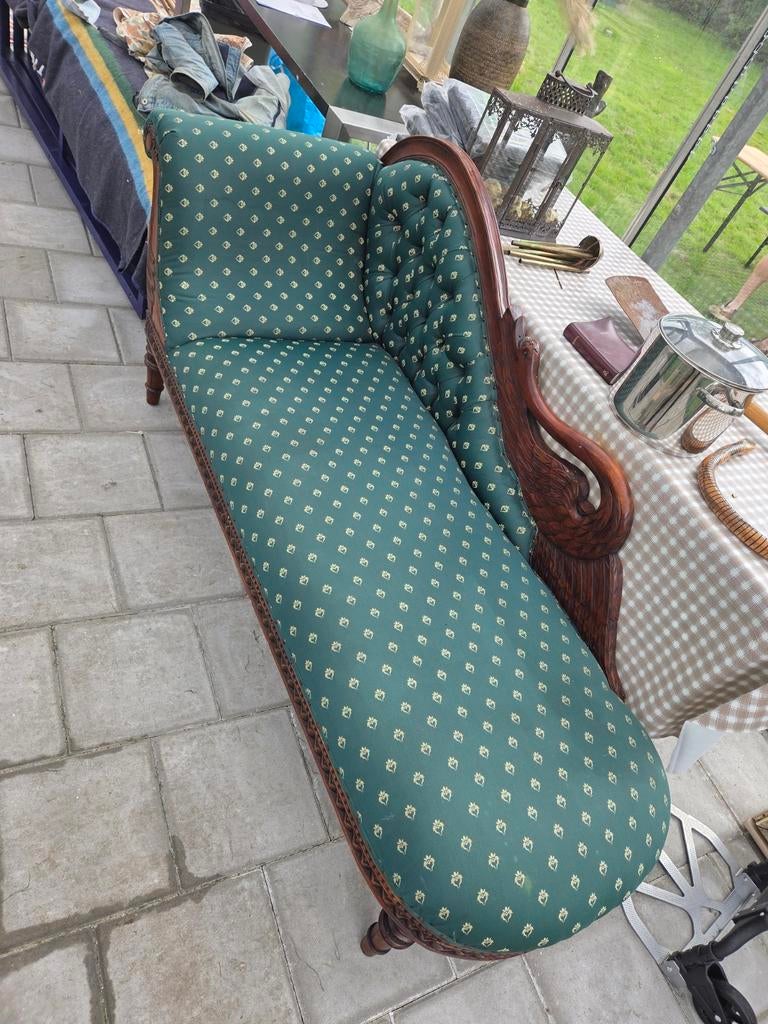 Antieke sofa / chaise longue, Huis en Inrichting, Gebruikt, Eenpersoons, Klassiek, Antiek, 150 tot 200 cm