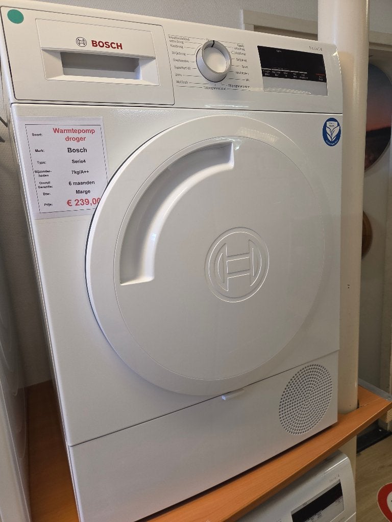 warmtepompdroger - Bosch - 7kg - A++, Witgoed en Apparatuur, Nl-infocentrum-bosch@bshg.com, 8 tot 10 kg, Refurbished, Voorlader