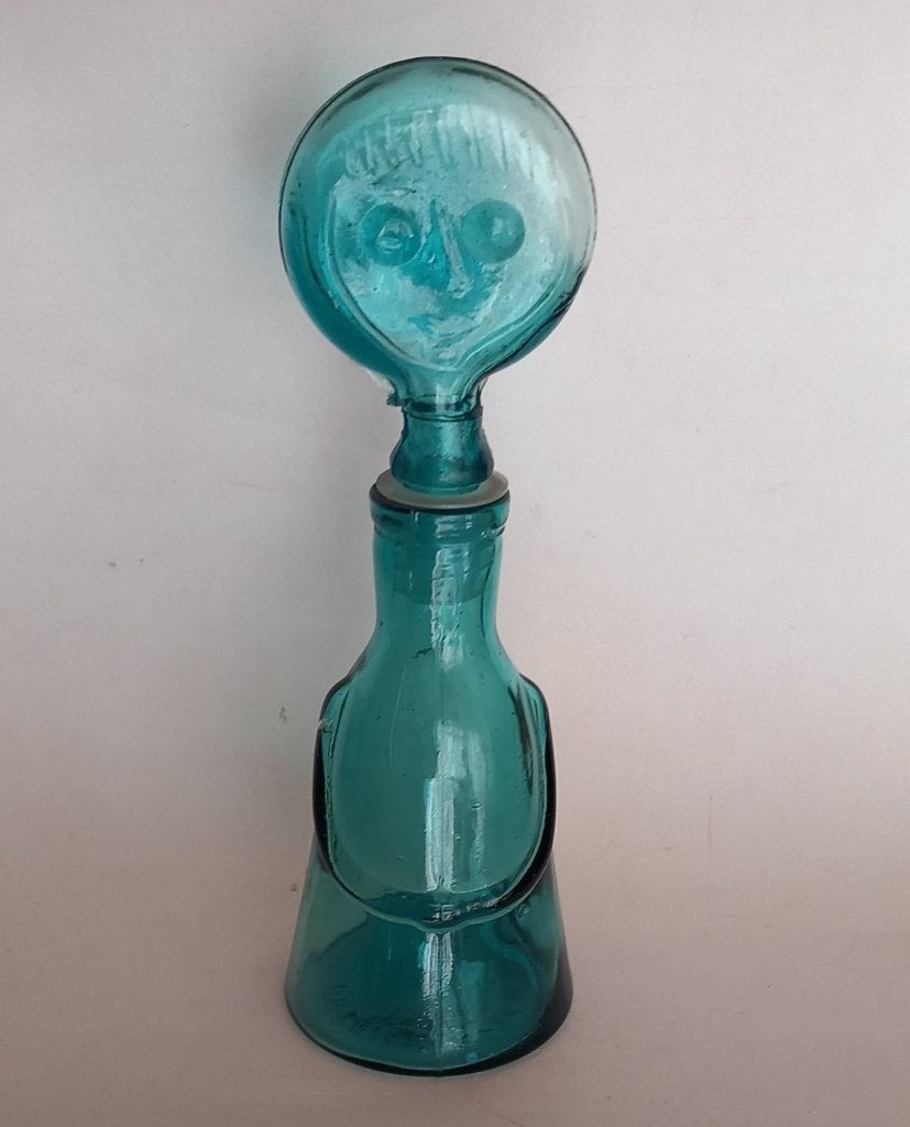 Fles/karaf met decoratieve glazen stop, Verzenden