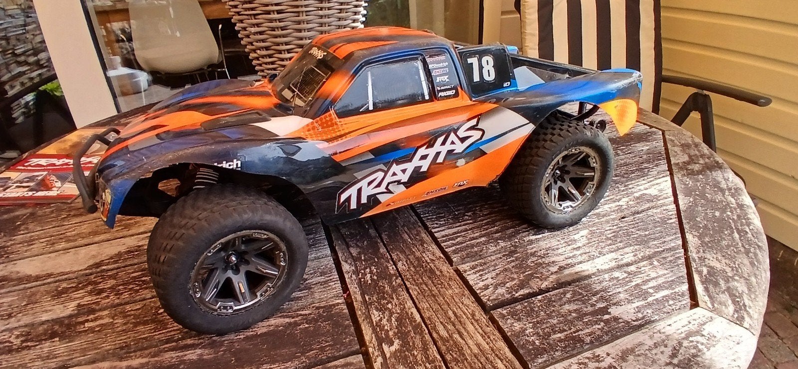 Traxxas Slash Short-Course Off-Road Truck RC Auto, Elektro, Gebruikt, Auto offroad, Ophalen of Verzenden