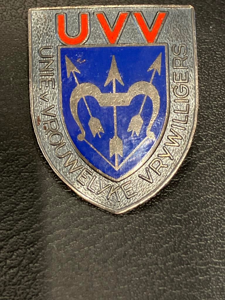 Vintage UVV Unie Vrouwelijke Vrijwilligers Speldje, Ophalen of Verzenden, Gebruikt, Overige onderwerpen, Speldje of Pin