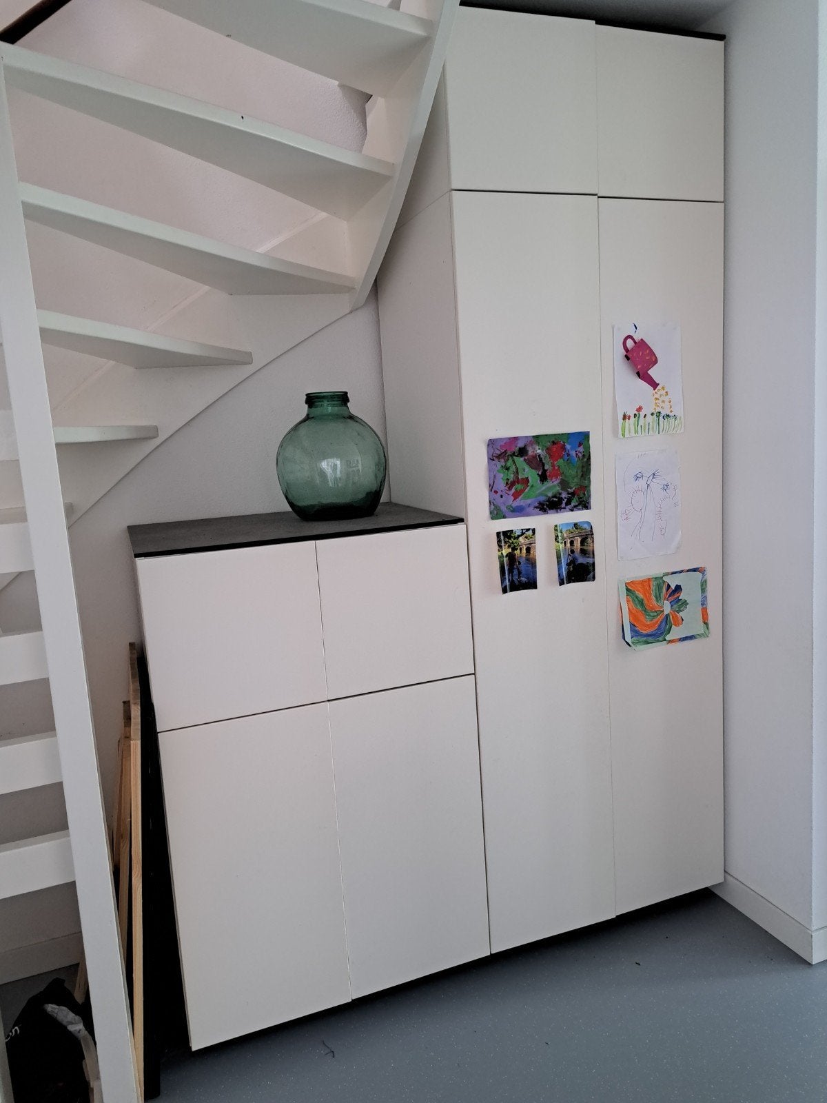 IKEA kast met deuren en planken - veel opbergruimte, Ophalen, Modern, functioneel, 200 cm of meer, 50 tot 100 cm