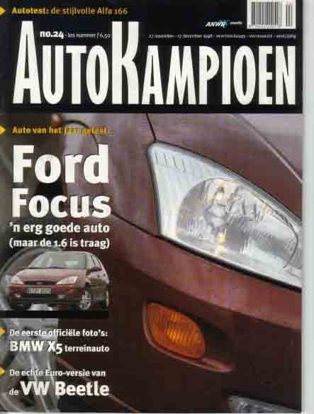 Autokampioen 24 1998 : BMW Z3 Coupe - Renault Clio V6 Trophy, Ophalen of Verzenden, Gelezen, Algemeen