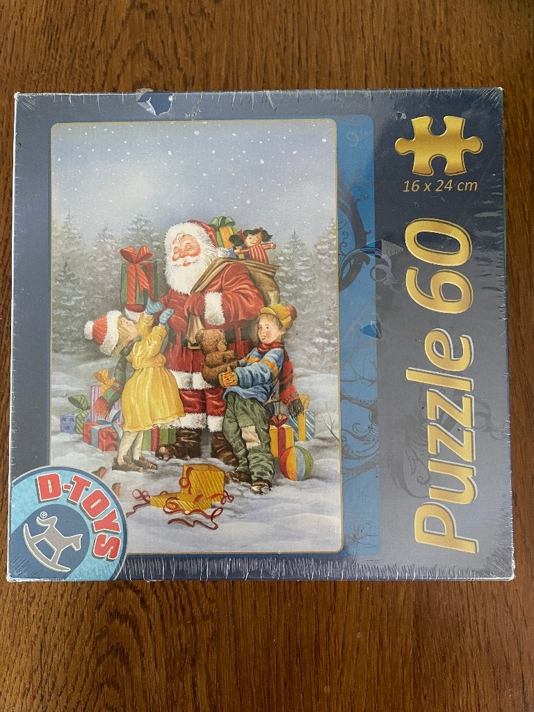 "Kerst Puzzel" 60 Stukjes 'D-Toys' Nieuw, Diversen, Kerst, Ophalen of Verzenden, Nieuw
