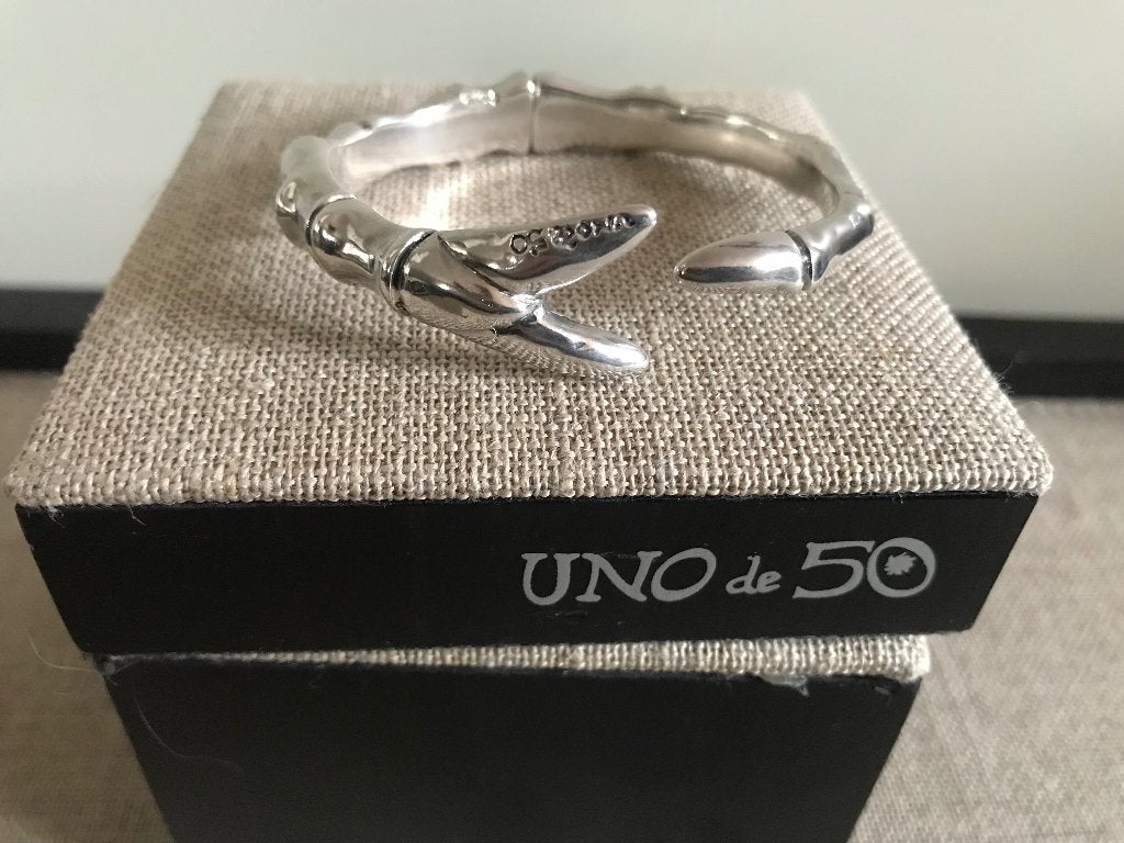 Uno de 50 armband (92) vissenstaart (Fish tail), Ophalen of Verzenden, Nieuw, Zilver, Overige materialen