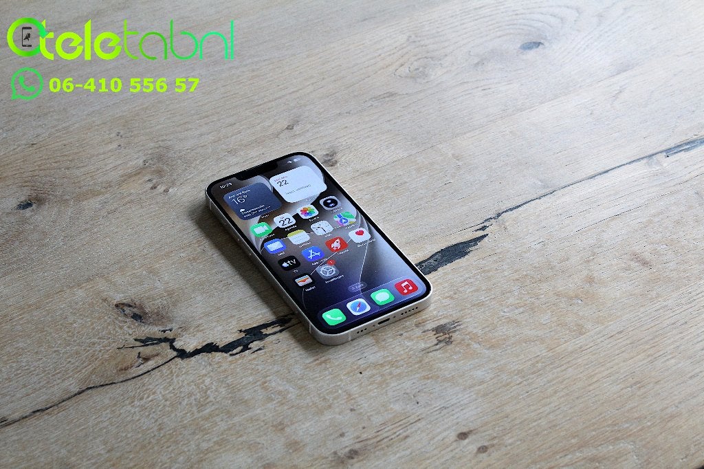 iPhone 13 - 128GB - Wit | Krasvrij scherm | Nieuwe batterij, Apple, Wit, Refurbished, IPhone 13