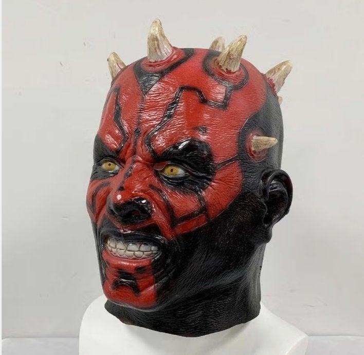 Darth Maul full face latex masker