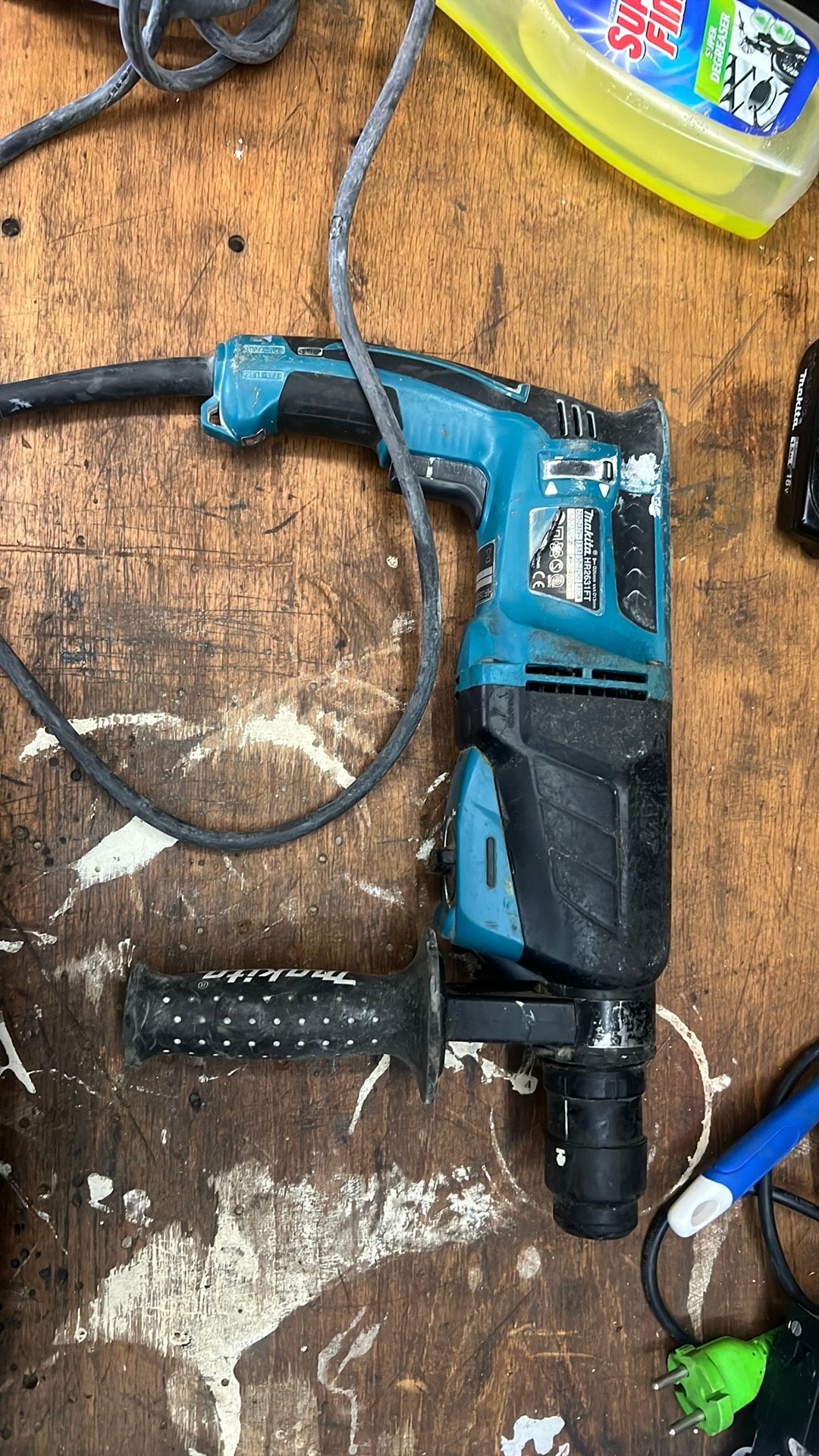 Makita Hr 2631ft boorhamer 230 v, Ophalen of Verzenden, Zo goed als nieuw