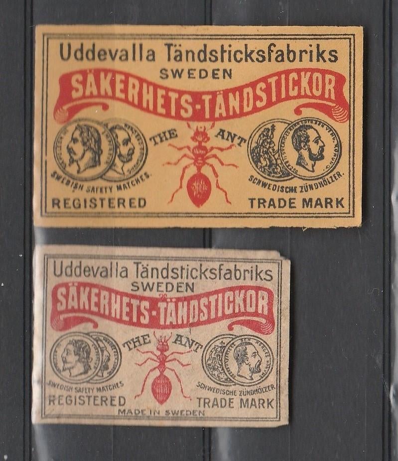 Lucifermerken,  Sakerhets tandstickor  (2127), Verzenden, Gebruikt, Luciferdoosjes of -merken