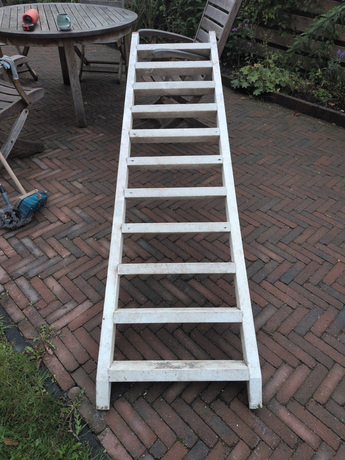 Houten trap 2,40m x 89cm, Doe-het-zelf en Verbouw, Ophalen, Gebruikt, Ladder, 2 tot 4 meter