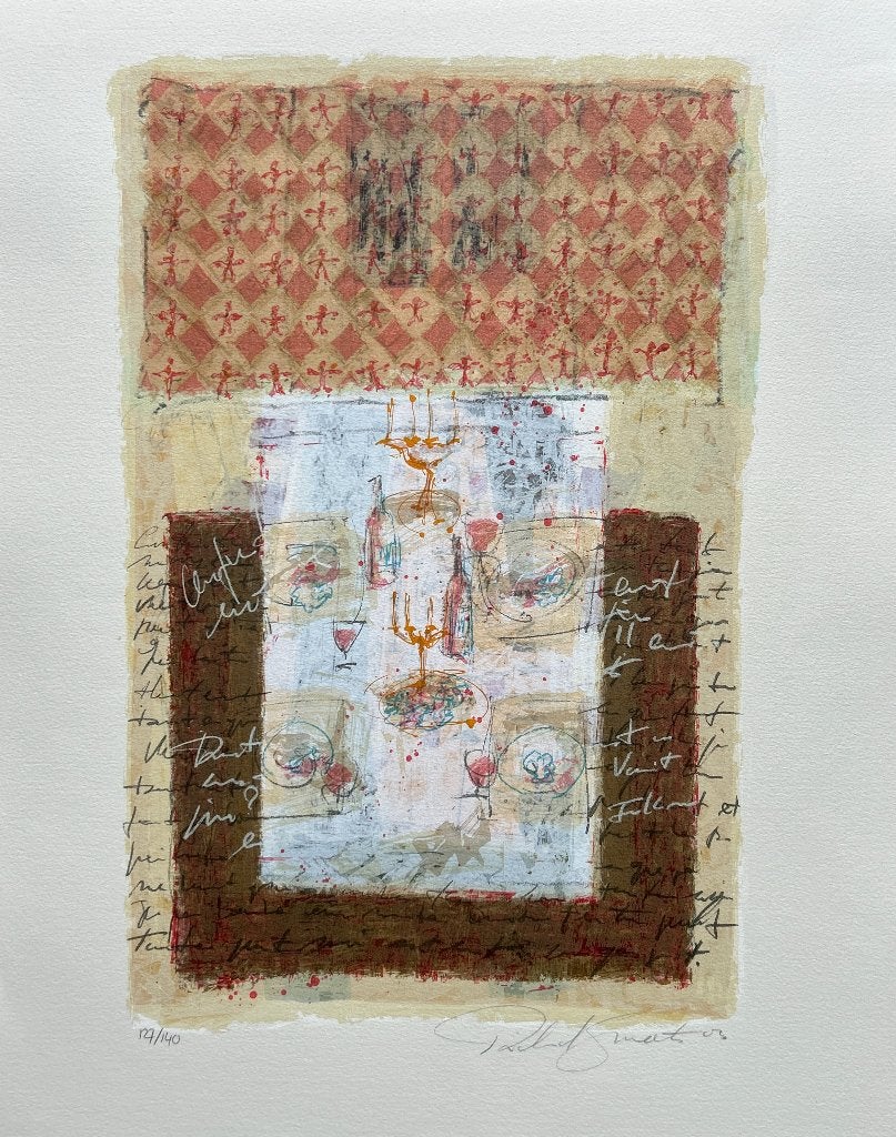 Zeefdruk Richard Smeets, Antiek en Kunst, Kunst | Litho's en Zeefdrukken, Gesigneerd, Verzenden, Zeefdruk