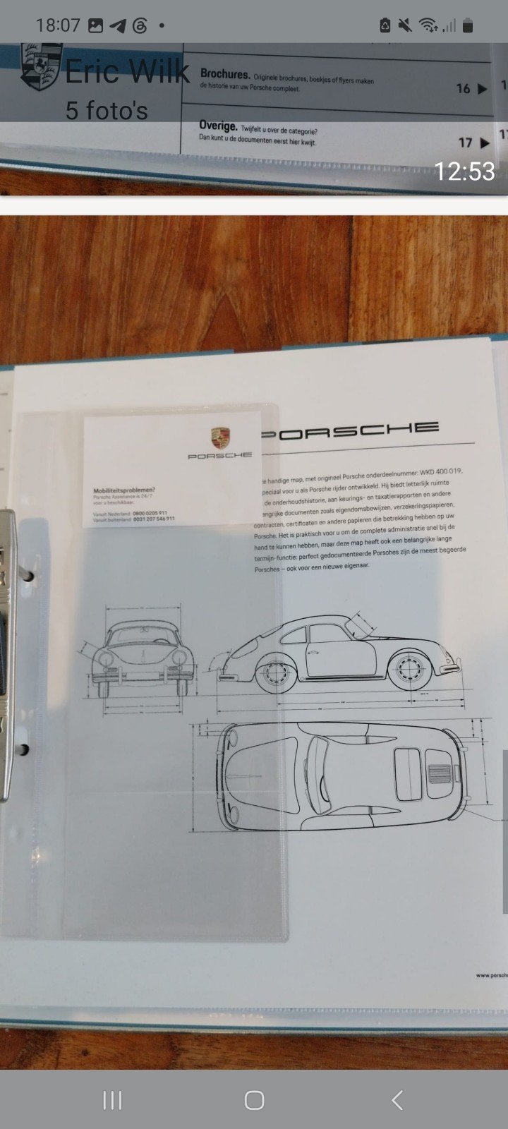 Porsche documentatiemap - origineel en compleet, Boeken, Auto's | Folders en Tijdschriften, Ophalen of Verzenden