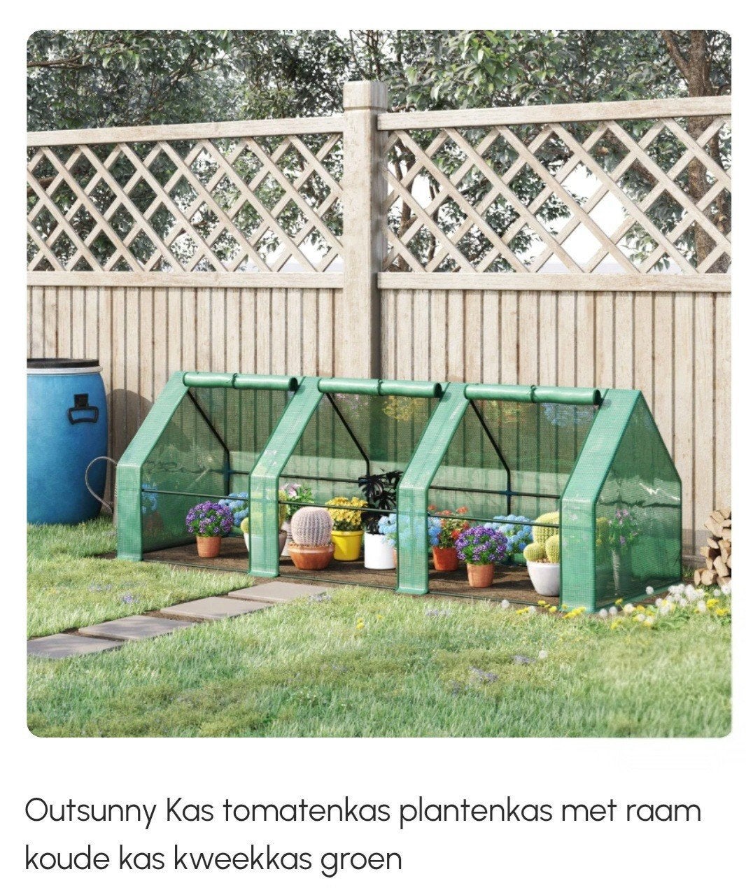 Outsunny Kweekkas Tomatenkas Plantenkas Groen, Tuin en Terras, Kassen, Ophalen of Verzenden