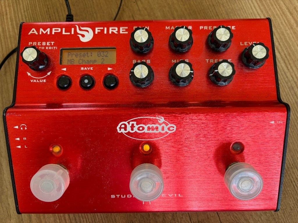 Atomic Amplifire Pedal - Amp Modeler & Effects, Ophalen of Verzenden, Zo goed als nieuw, Delay of Echo