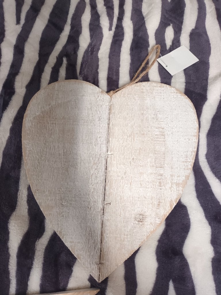 nieuw groot houten hart, Ophalen of Verzenden, Nieuw, Wit, Hout