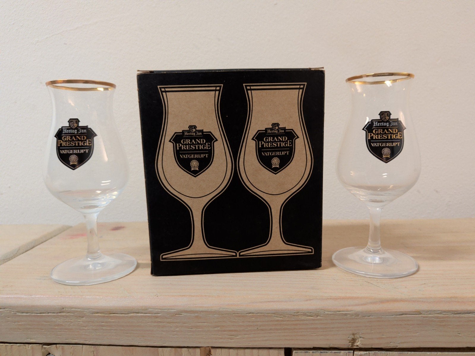 Hertog Jan Grand Prestige Vatgerijpt proefglazen (0,1L), Ophalen of Verzenden