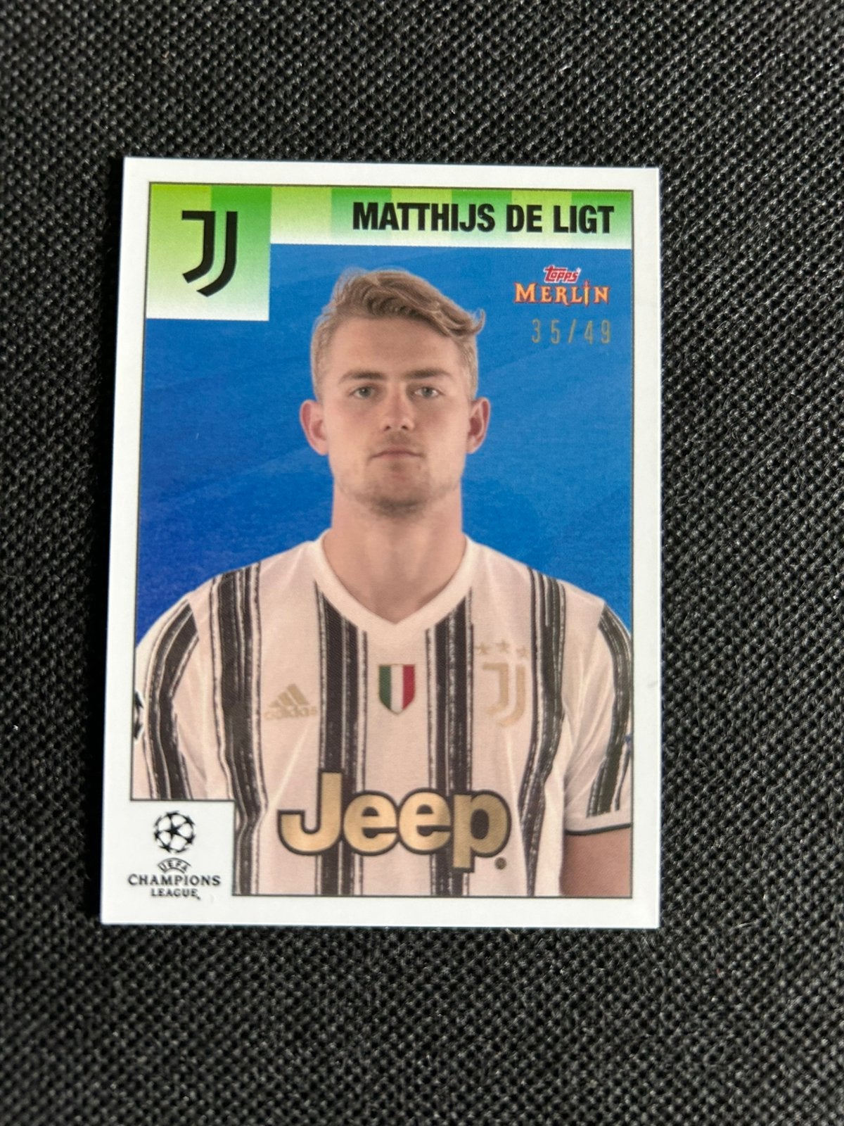 Matthijs de Ligt /49, Ophalen of Verzenden, Zo goed als nieuw, Buitenlandse clubs, Spelerskaart