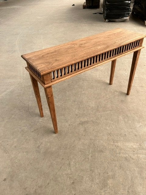 side table Teak hout, Gebruikt, 100 tot 150 cm, Teakhout, Ophalen of Verzenden