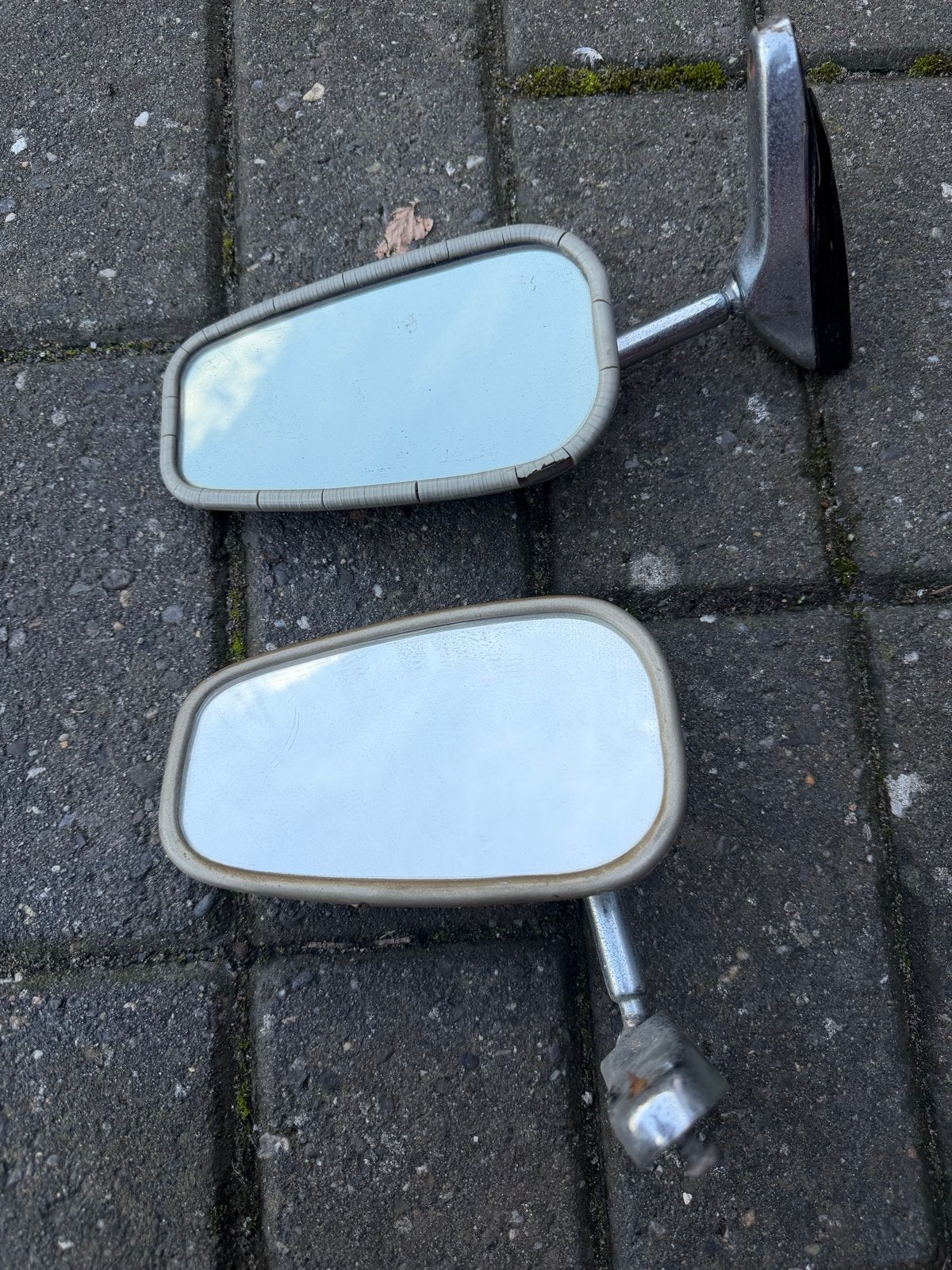 Vintage autospiegels set per 2, Verzenden, Gebruikt, Oldtimer onderdelen