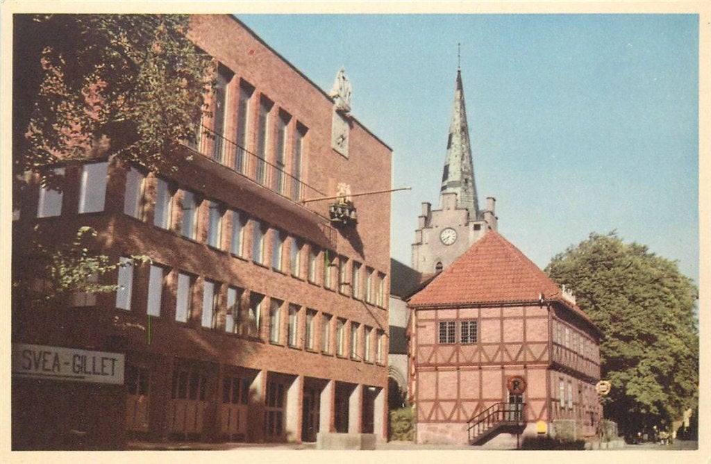 701-435-027 Halmstad Radhuset, Verzenden, Voor 1920, Overig Europa