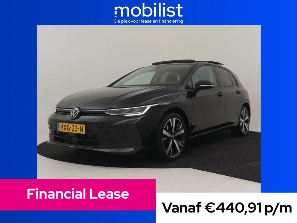 Volkswagen Golf 1.5 eHybrid Life Edition (bj 2025), 4 cilinders, 150 pk, Zwart, Bedrijf