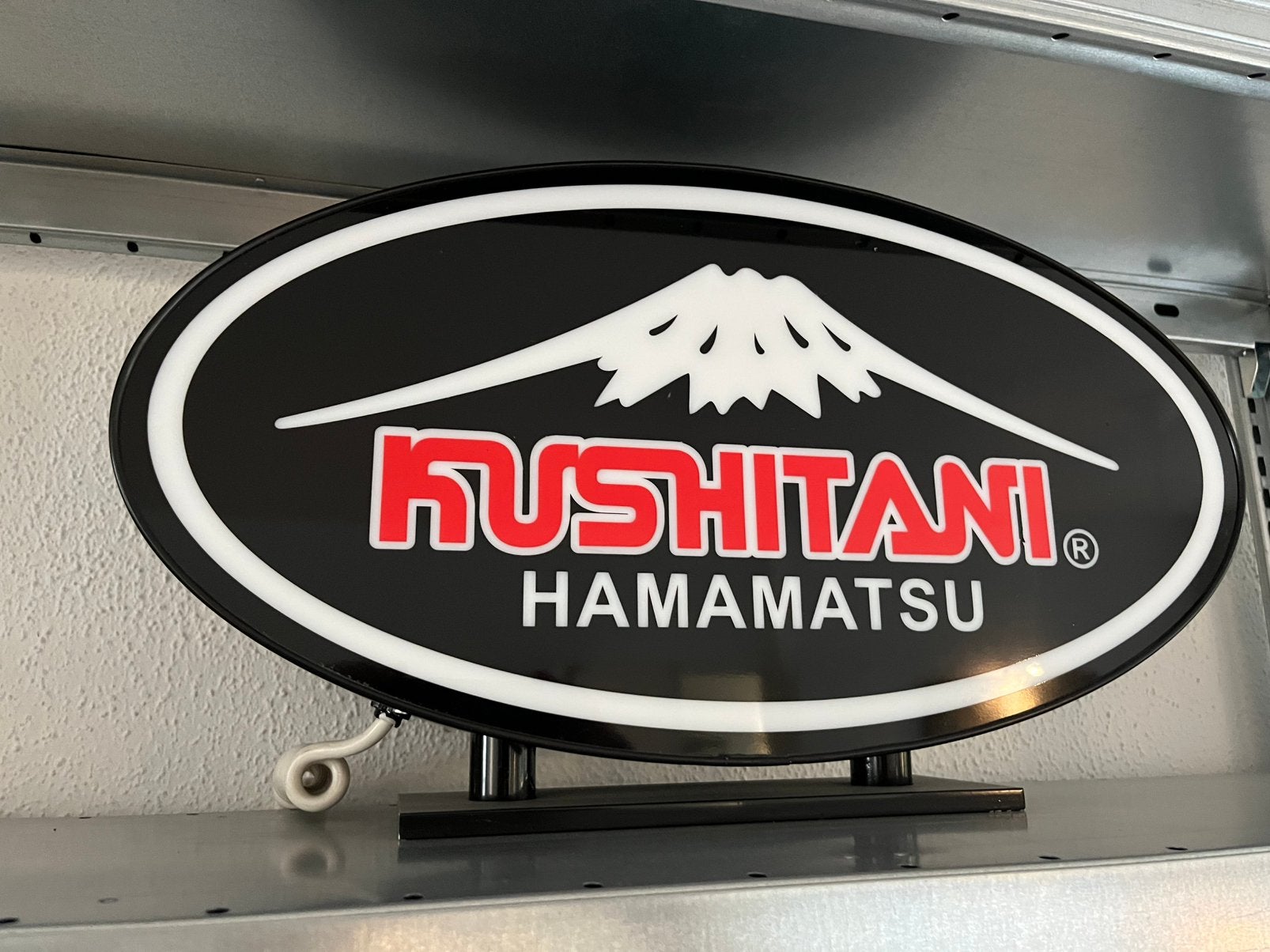 dubbelzijdige verlichte Kushitani Hamamatsu lichtbak reclame, Ophalen of Verzenden, Gebruikt, Lichtbak of (neon) lamp