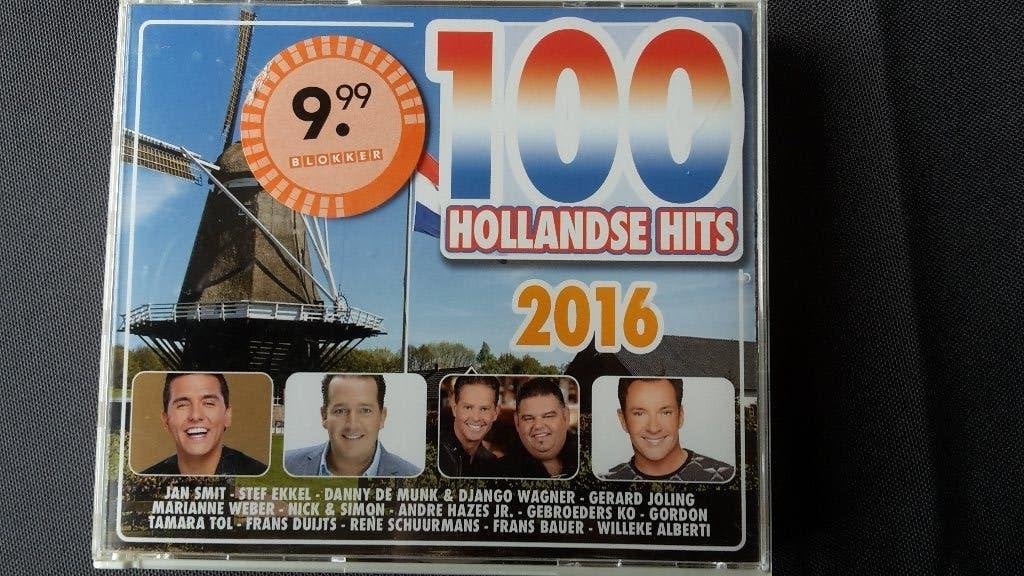 5CD 100 Hollandse hits 2016, Ophalen of Verzenden, Zo goed als nieuw, Levenslied of Smartlap