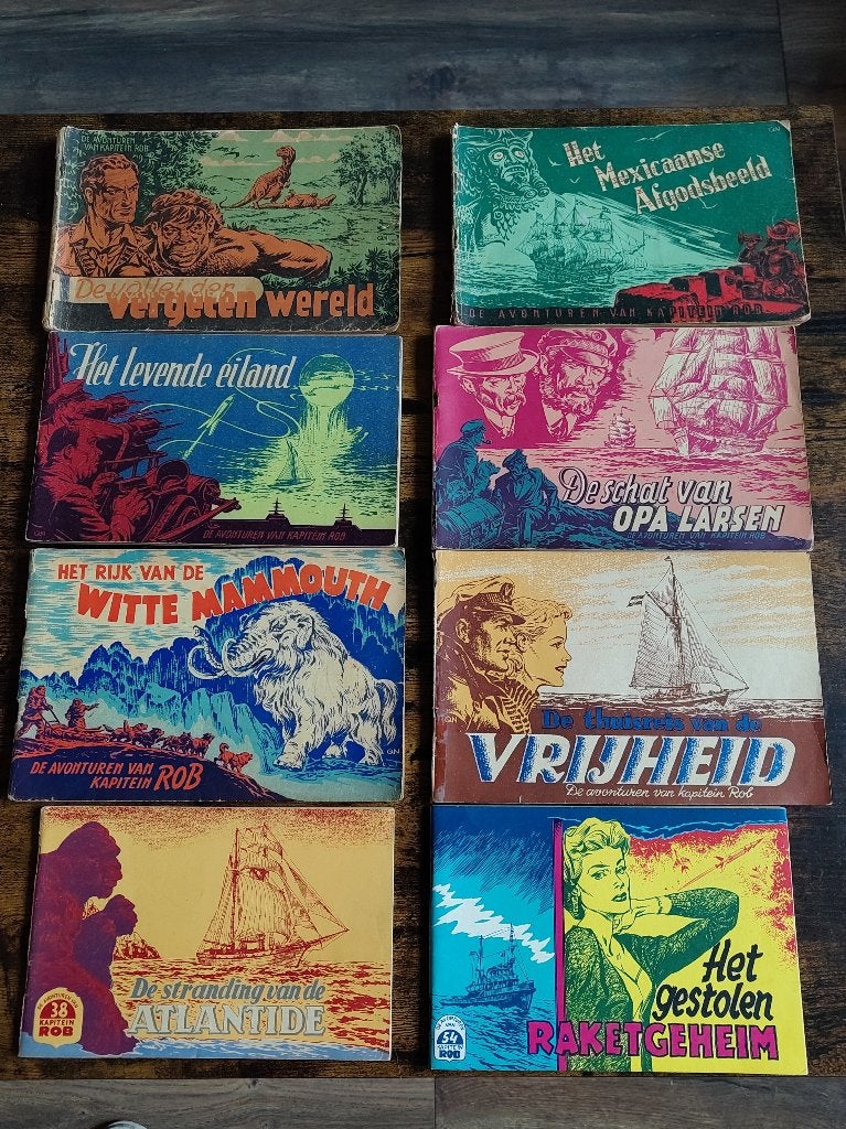 De avonturen van kapitein Rob, oblong formaat, Gelezen, Ophalen of Verzenden, Meerdere stripboeken, Pieter Kuhn