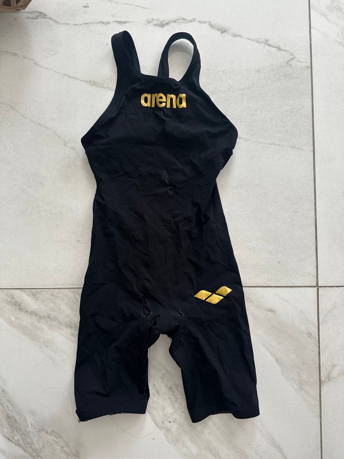 Arena Powerskin Carbon Air wedstrijdzwempak, Ophalen of Verzenden, Gedragen, Zwart, Badpak