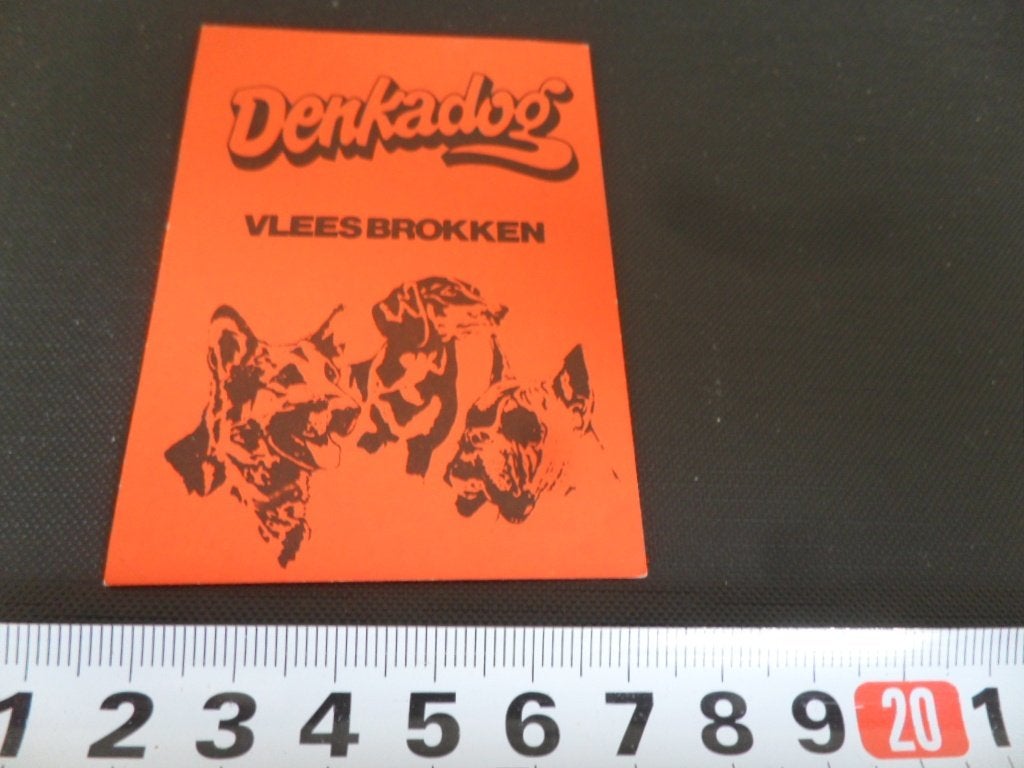 sticker denkadog vlees brokken hond voer 077, Ophalen of Verzenden, Zo goed als nieuw