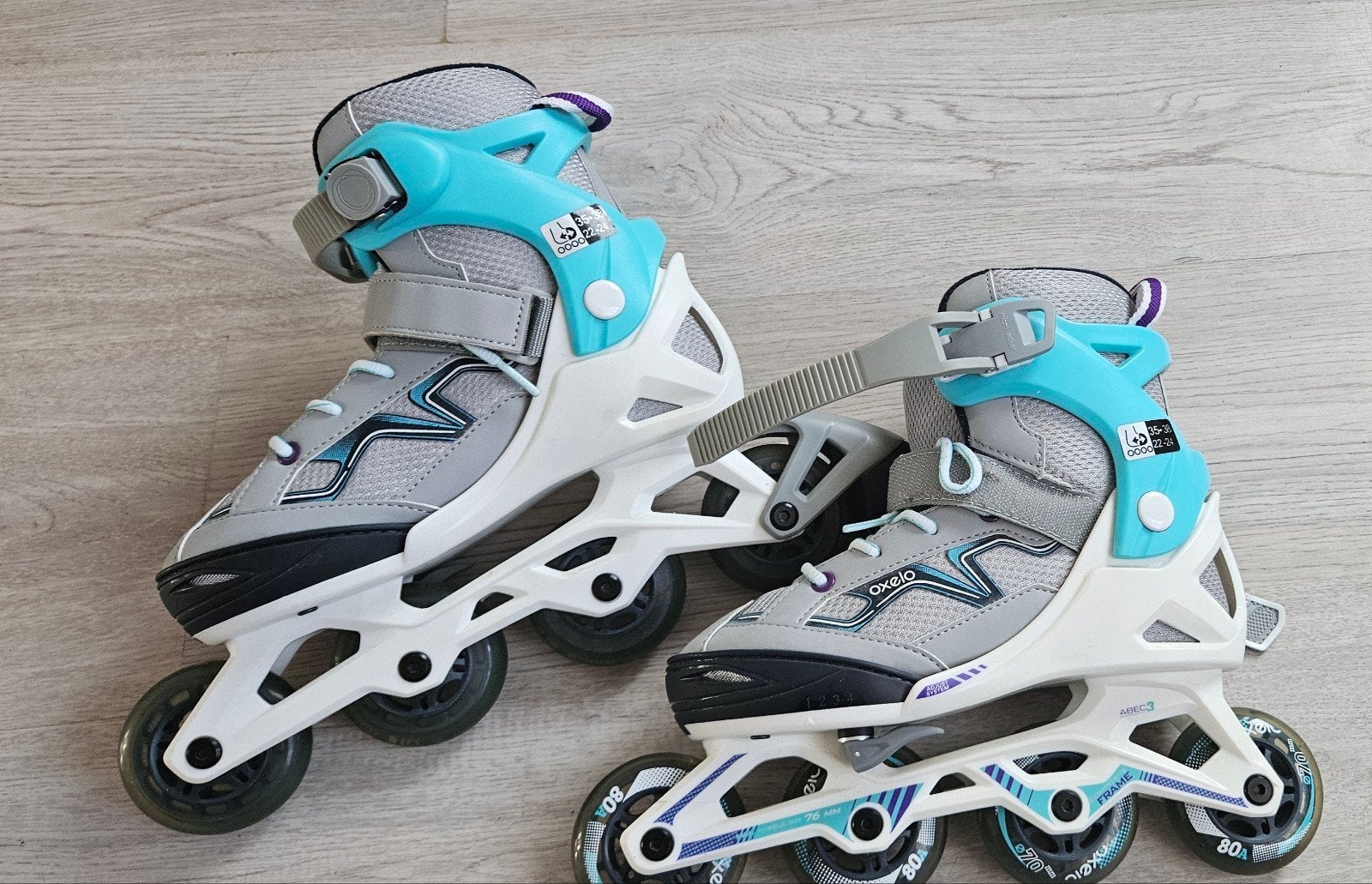 Verstelbare inline skates Oxelo Fit 3, maat 22-24/35-38, Overige merken, Kinderen, Ophalen of Verzenden, Inline skates 4 wielen