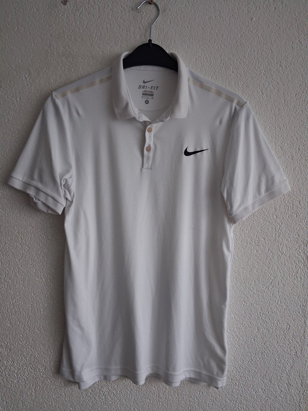 Nike Dri-FIT Polo Shirt Wit Maat M, Maat 48/50 (M), Wit, Nike, Ophalen of Verzenden