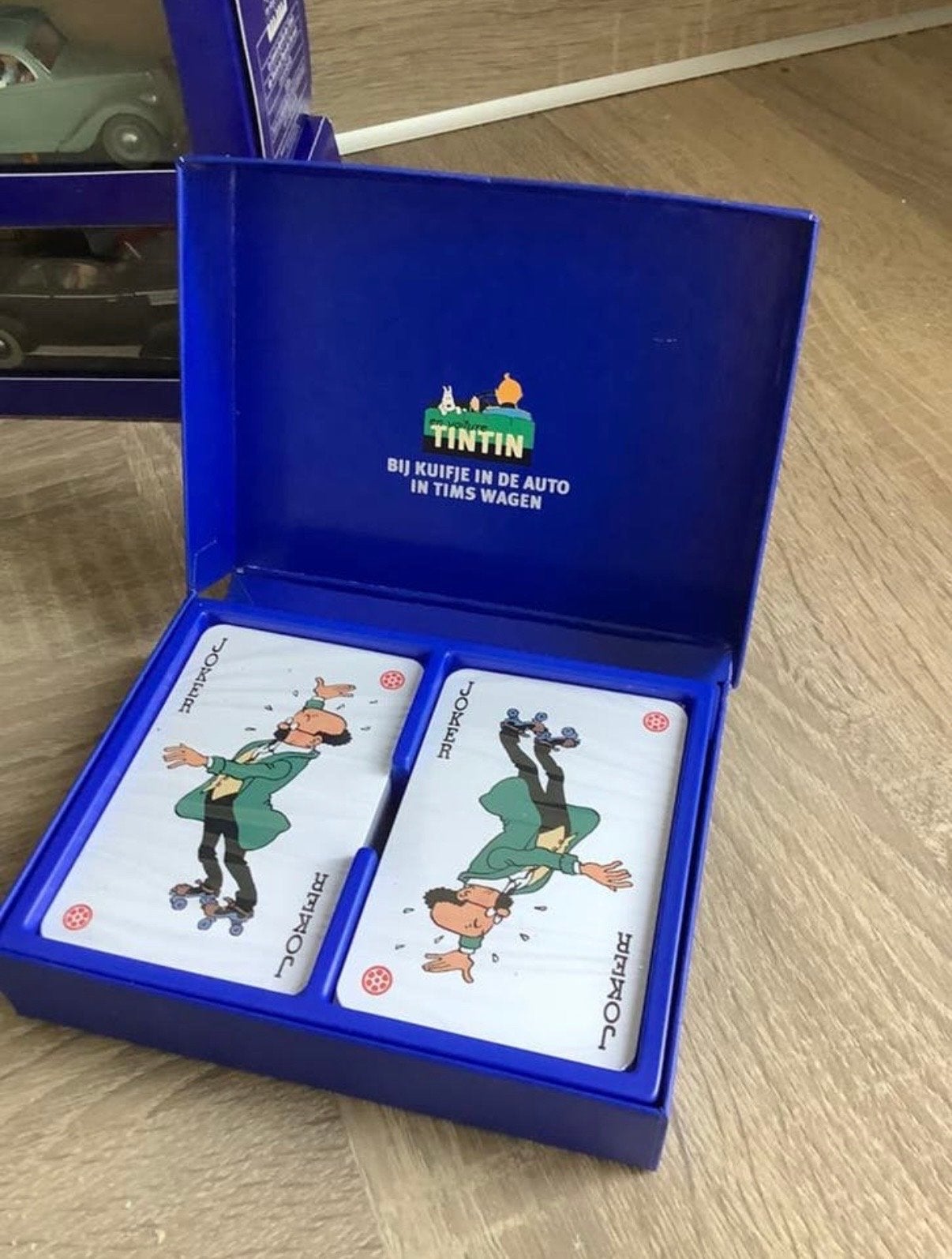 Tintin Kuifje in de auto speelkaarten, Verzamelen, Speelkaarten, Jokers en Kwartetten, Ophalen of Verzenden, Nieuw, Speelkaart(en)