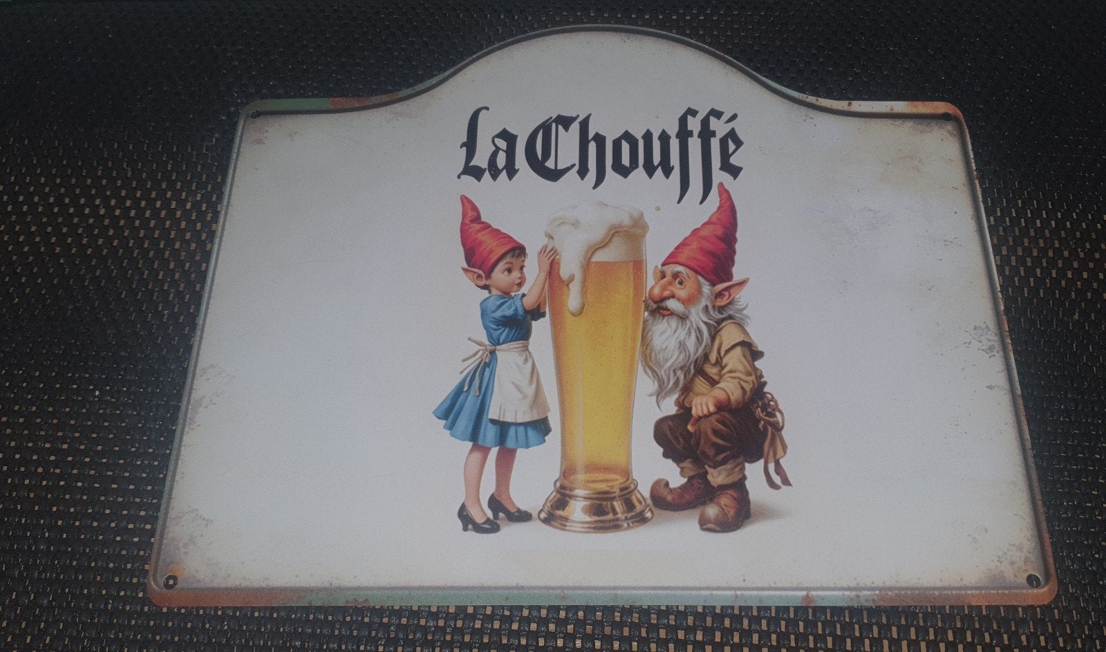 la chouffe wandbord, Ophalen of Verzenden, Nieuw, Reclamebord, Plaat of Schild, Overige merken
