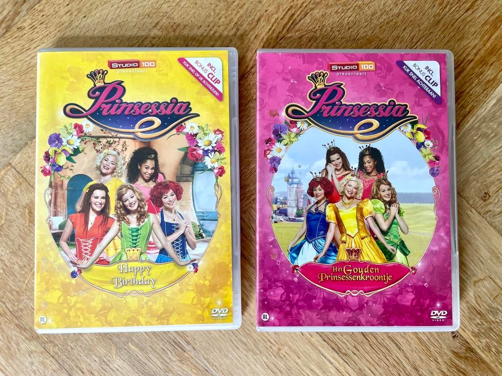 2x Studio 100: Prinsessia DVD’s met oa. Happy Birthday, Alle leeftijden, Boxset, Ophalen of Verzenden, Zo goed als nieuw