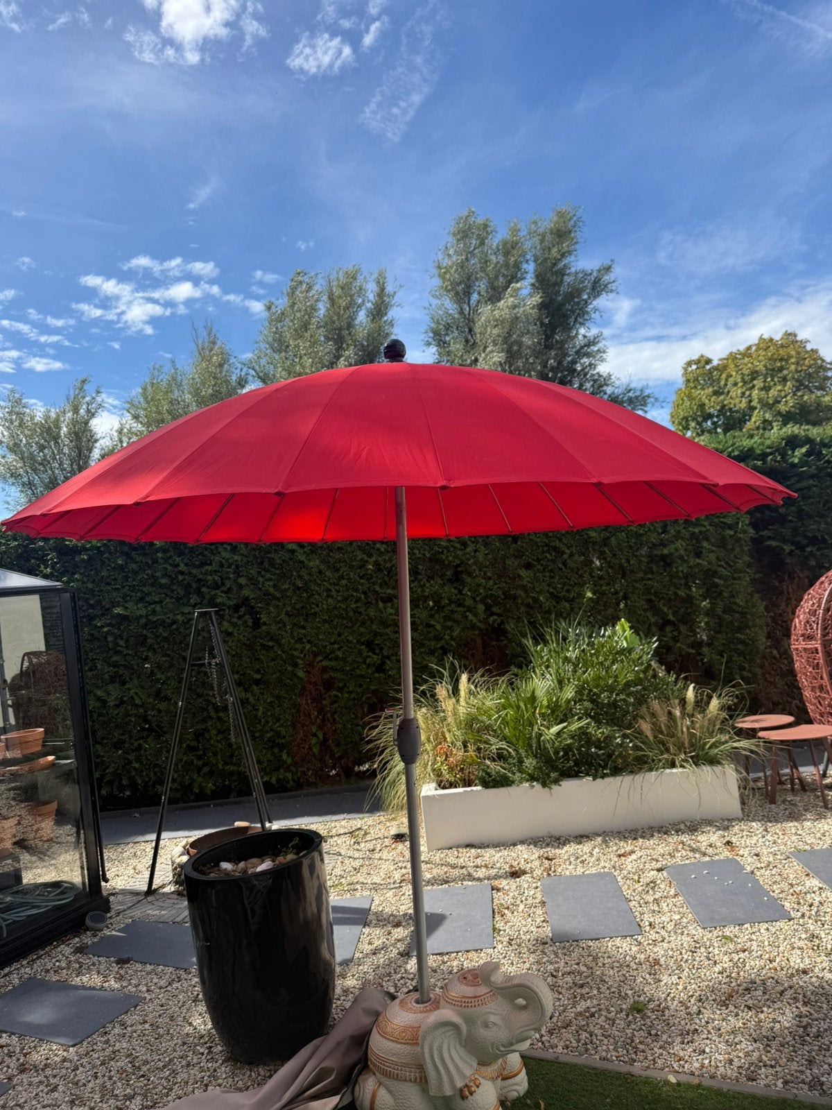 Grote parasole, Tuin en Terras, Ophalen, Zo goed als nieuw, Minder dan 1 meter, Zweefparasol