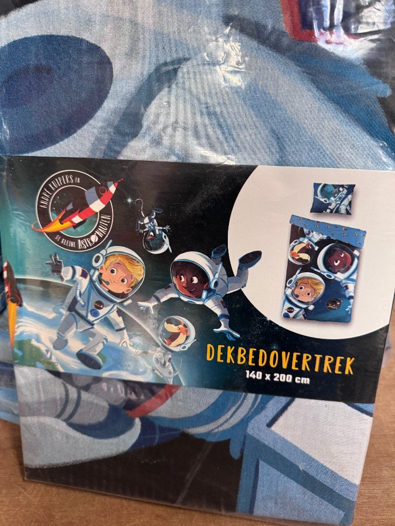 34x Dekbedovertrek - André Kuipers - 140x200 - Katoen, Eenpersoons, Meerkleurig, Dekbedovertrek, Katoen