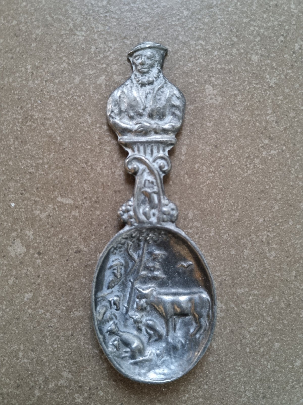Tinnen lepel gieterij Tiel, Oud Holland, Ophalen of Verzenden