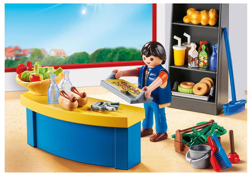 PLAYMOBIL 9457 SchoolConcierge met Kiosk, Ophalen of Verzenden, Nieuw, Complete set
