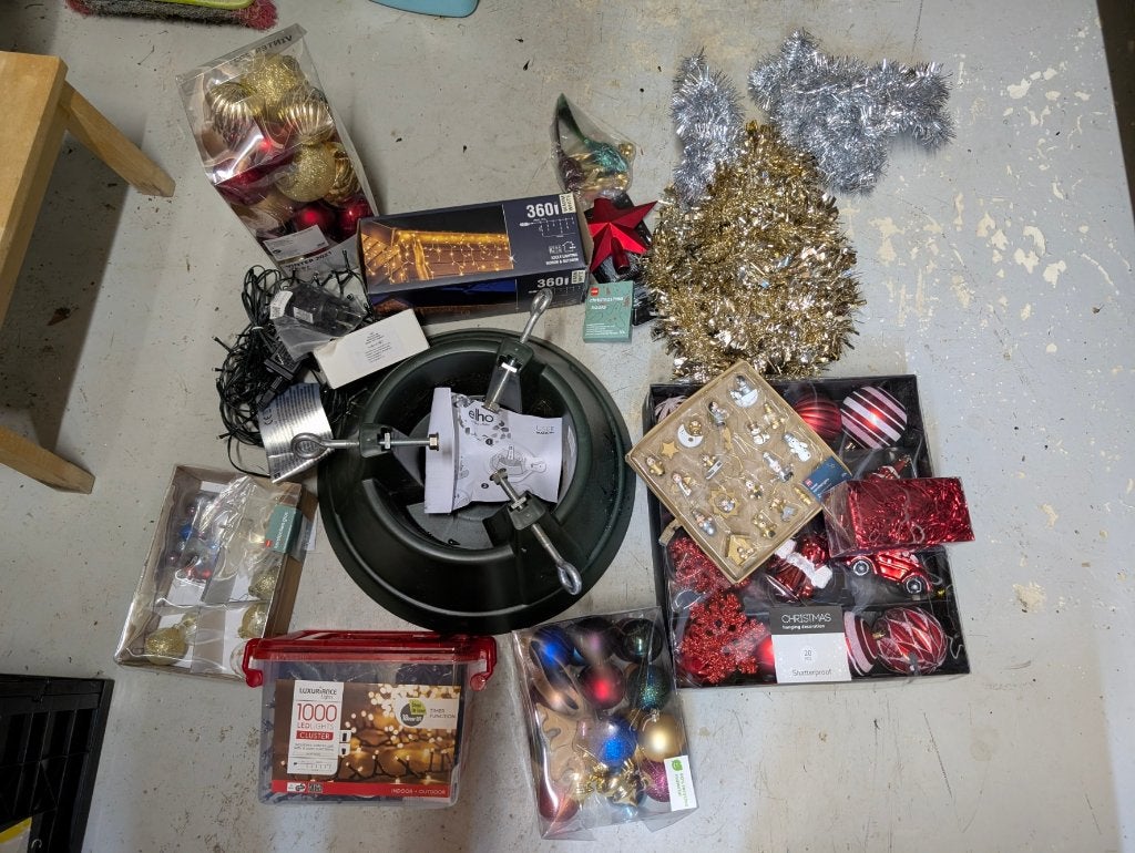 Groot Kerstpakket | Standaard, Verlichting, Ballen, Diversen, Ophalen, Gebruikt
