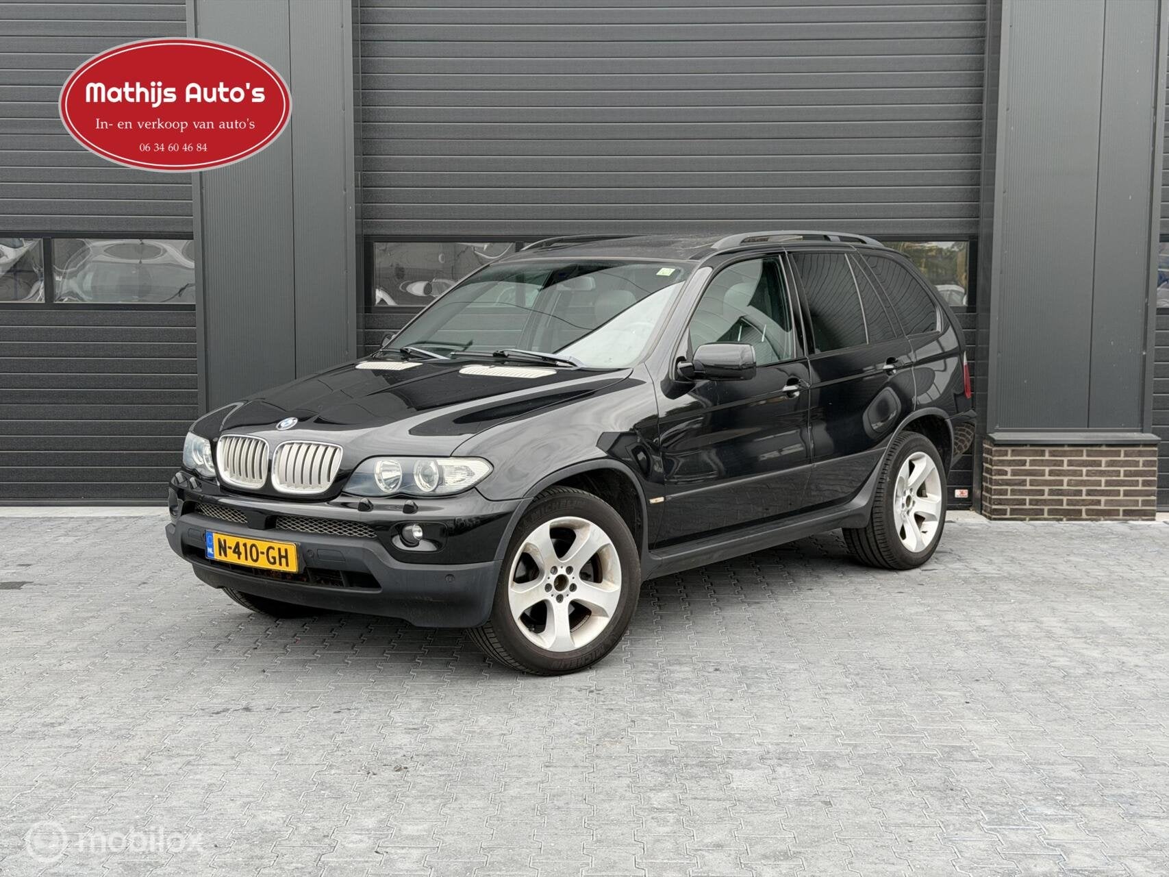 BMW X5 4.4i High Executive Vol optie! Nette auto! Youngtimer, Auto's, 2095 kg, Automatische klimaatregeling, Zwart, Bedrijf
