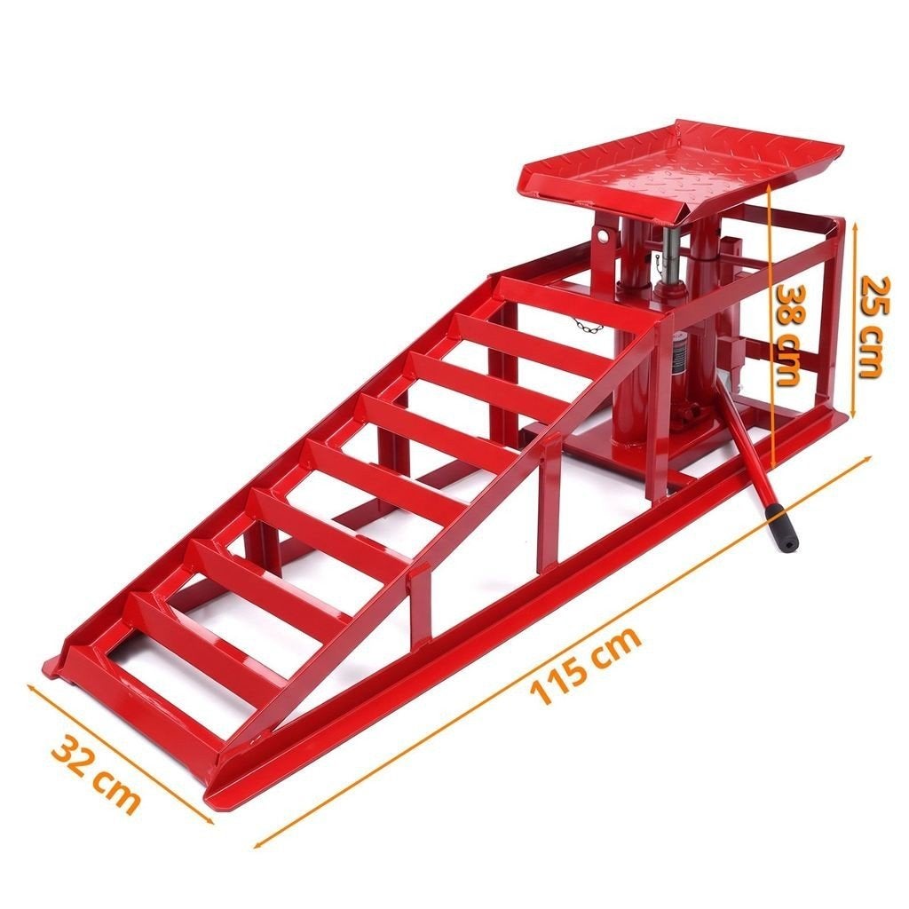 Auto Oprijplaten Hydraulische Hefbrug 3 Ton | Set van 2 Rood, Verzenden, Automotive Parts, A.parts@hotmail.nl, Trasmolenlaan 12 3447 GZ Woerden