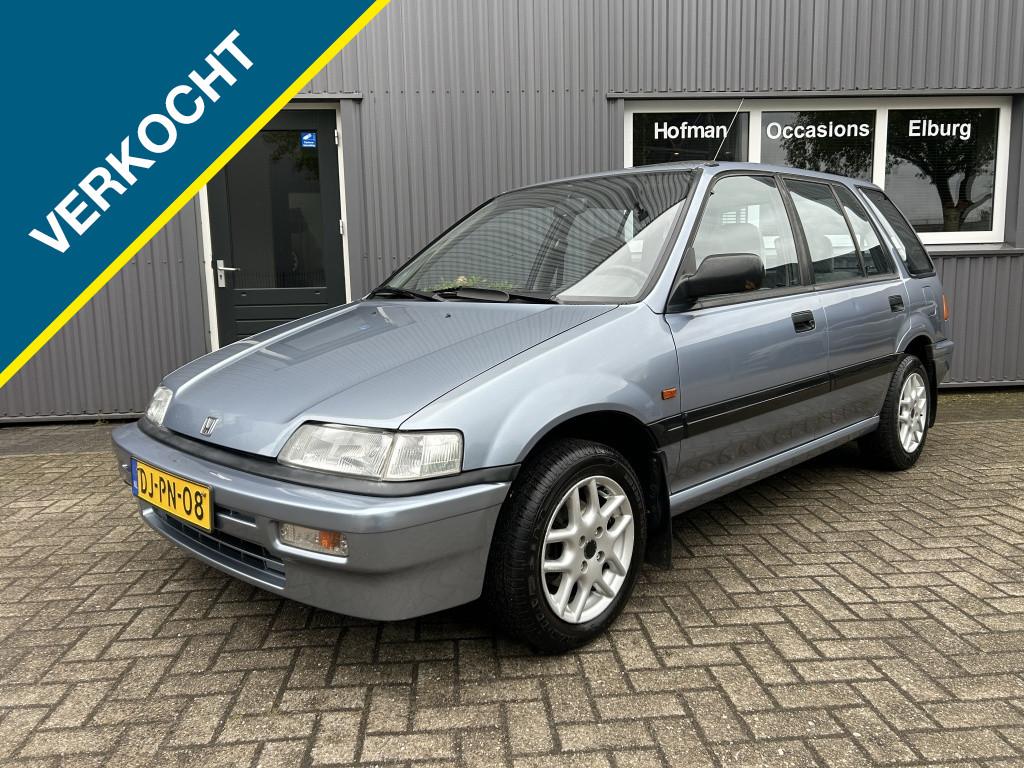 Honda Civic Shuttle 1.5i GL Nieuwe APK! (bj 1992), 94 pk, Blauw, Origineel Nederlands, Handgeschakeld