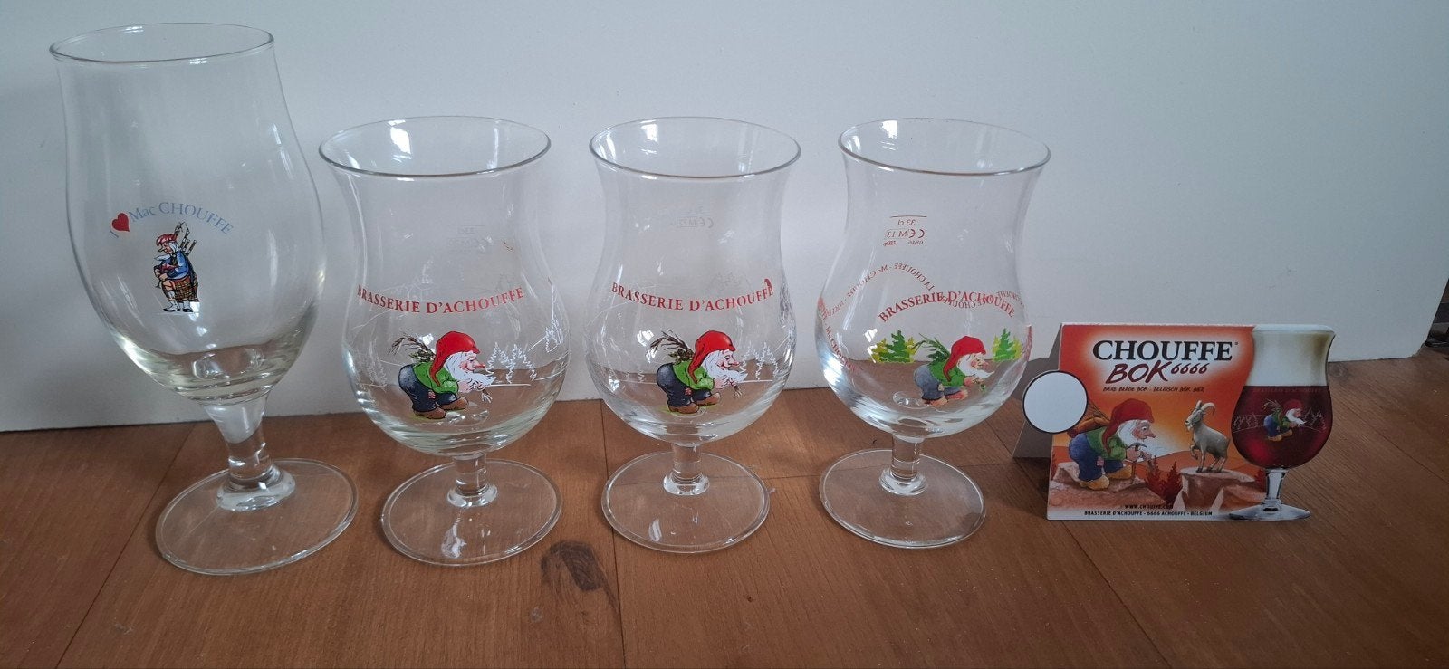 La chouffe glazen en bar bordje, Sieraden, Tassen en Uiterlijk, Piercings, Ophalen of Verzenden, Staal